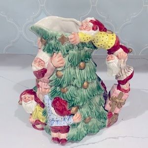 Fitz and Floyd, Christmas pitcher.